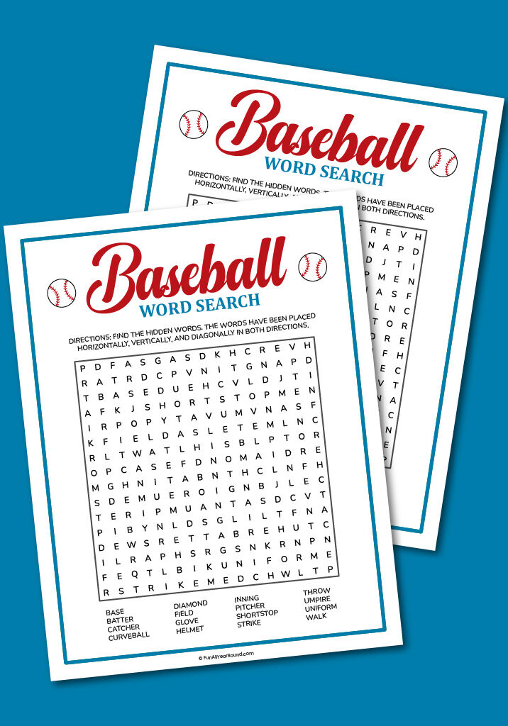 Baseball word search