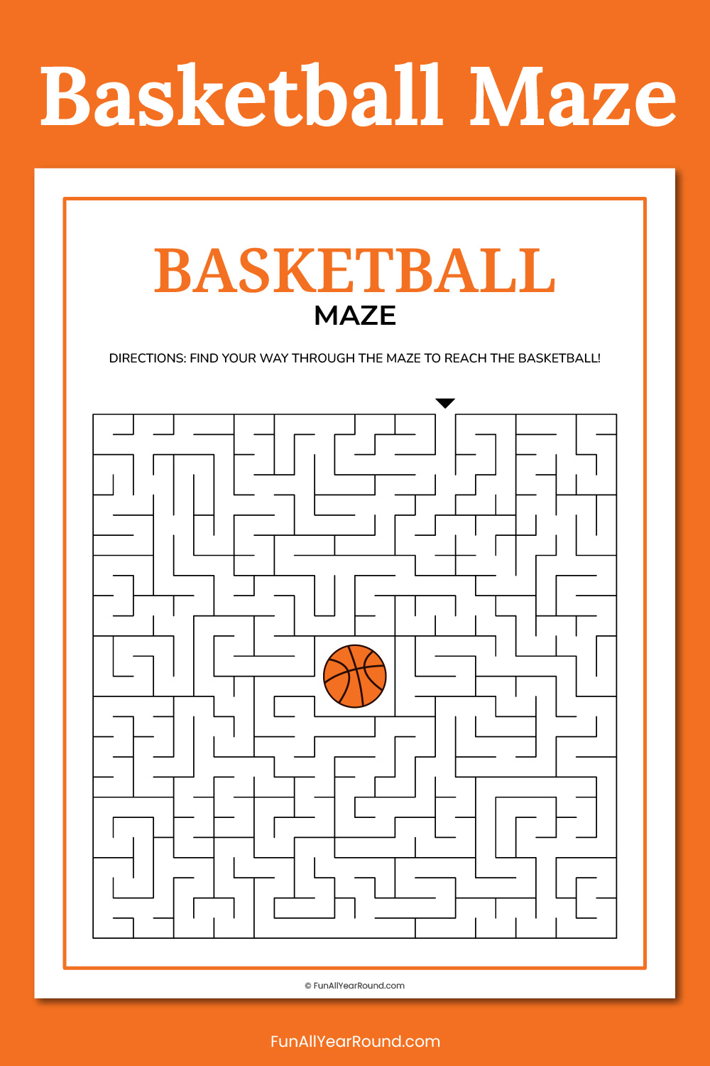 Basketball maze