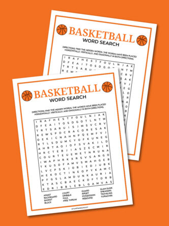 Basketball word search