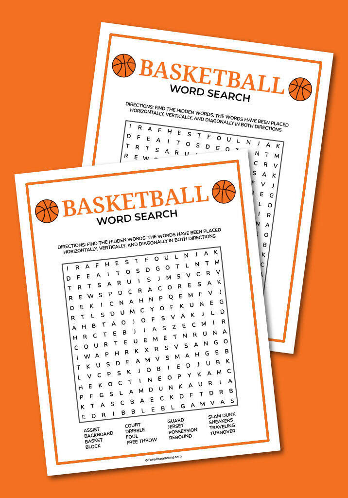 Basketball word search - Fun All Year Round