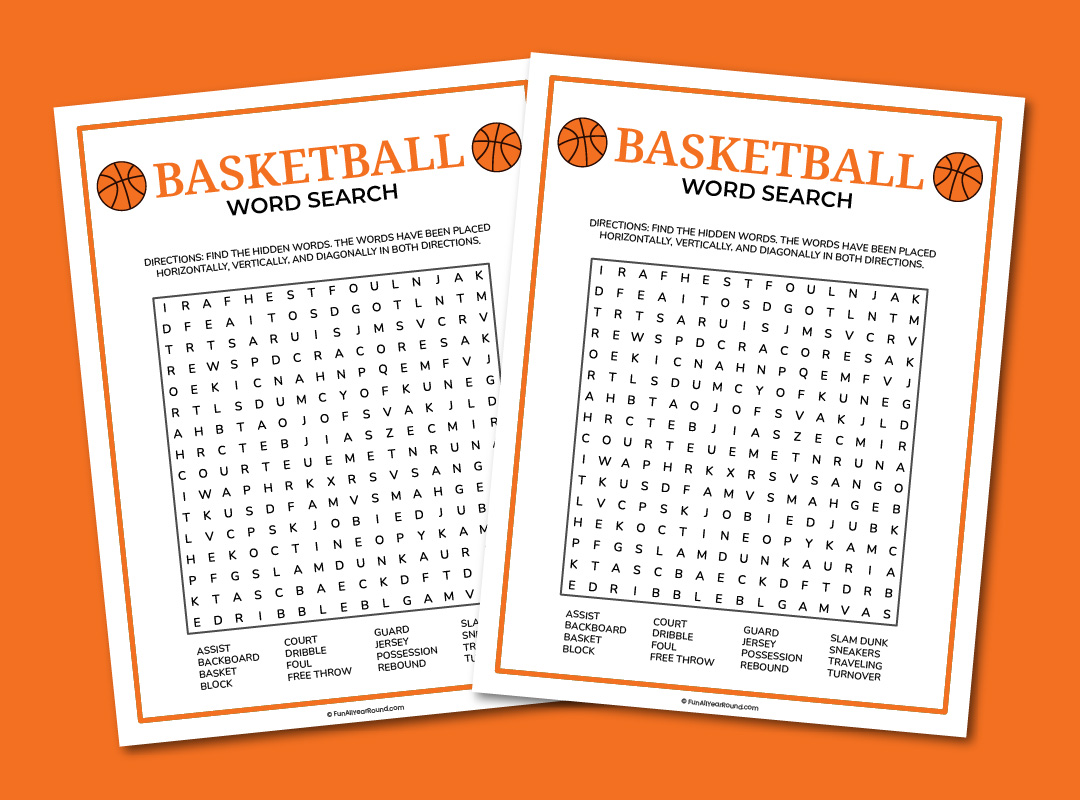 Basketball word search