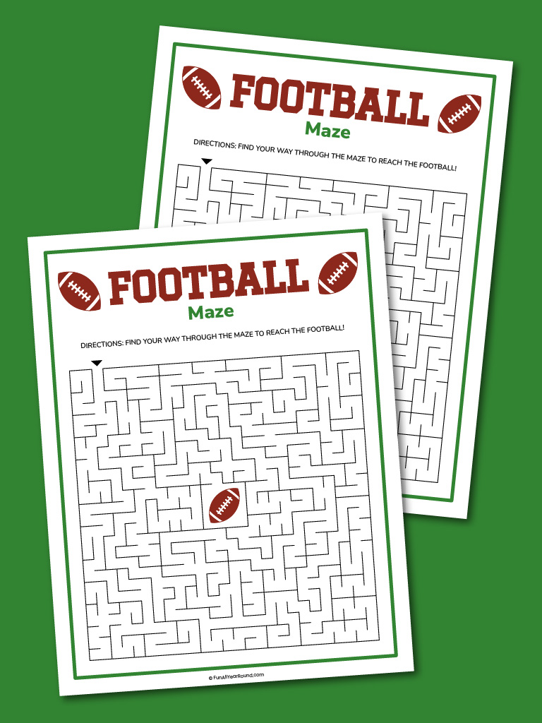 Football maze - Fun All Year Round