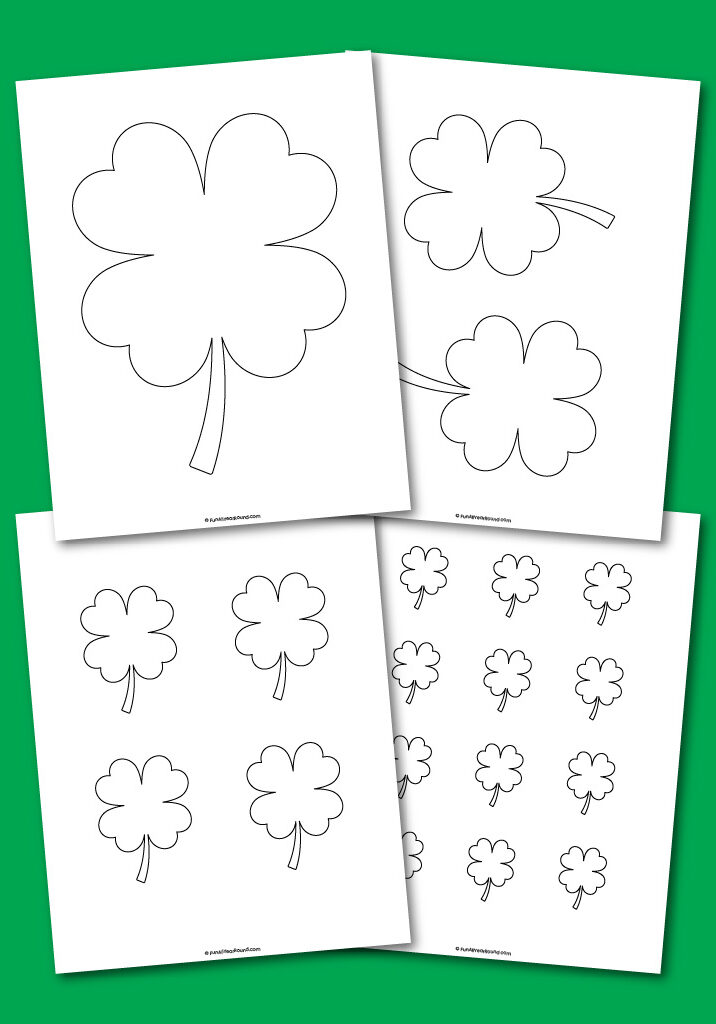 Four-leaf clover template