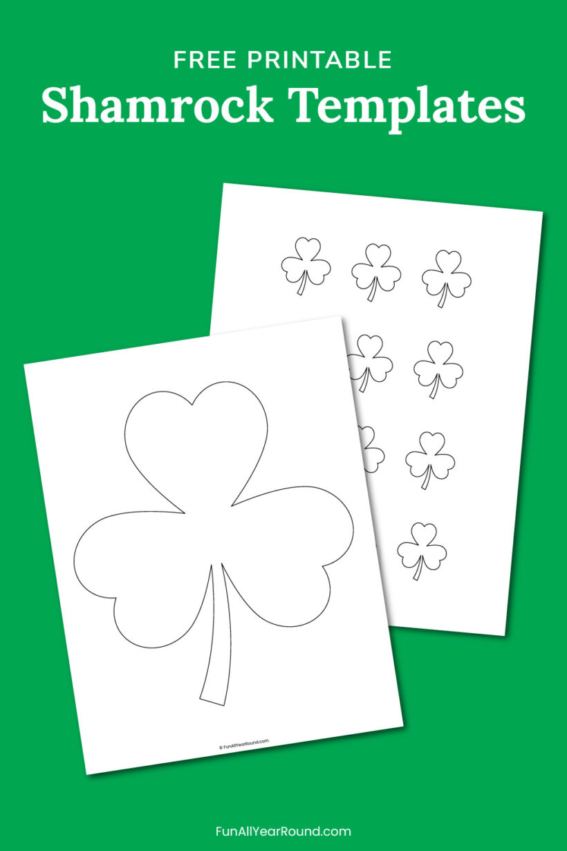 Shamrock template - Fun All Year Round