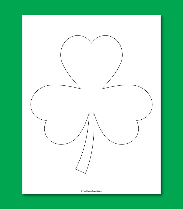 Shamrock template