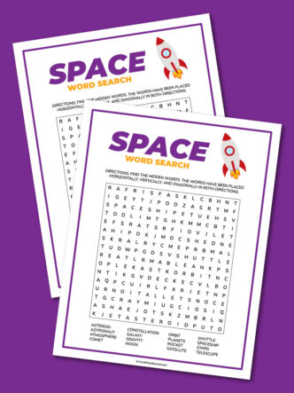 Space word search