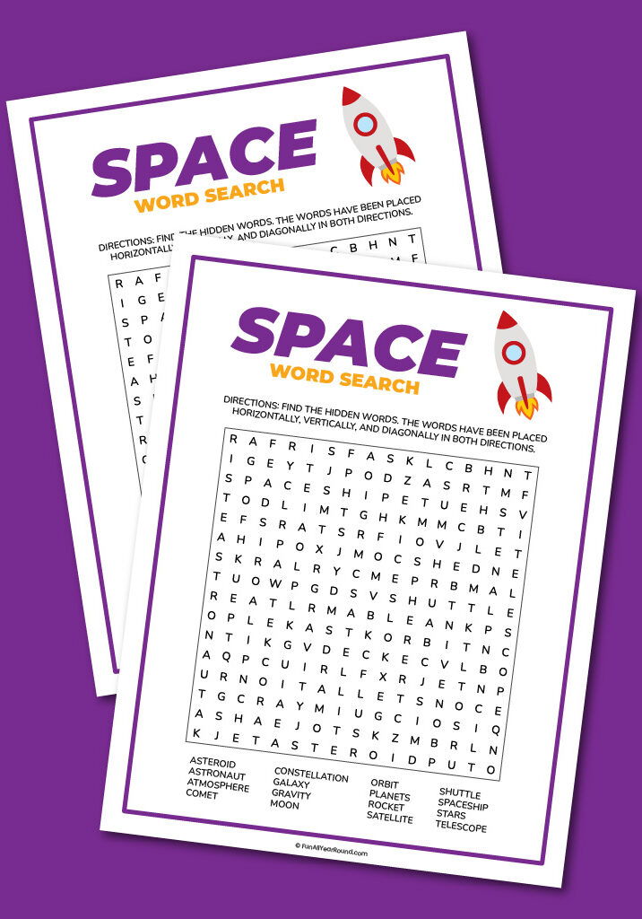 Space word search