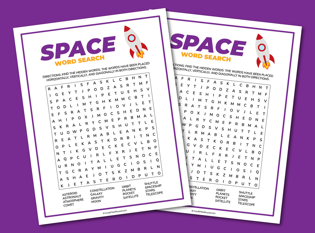 Space word search