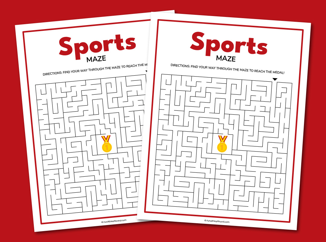 Sports maze - Fun All Year Round