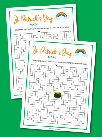 St. Patrick's Day maze