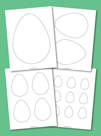 Easter egg template