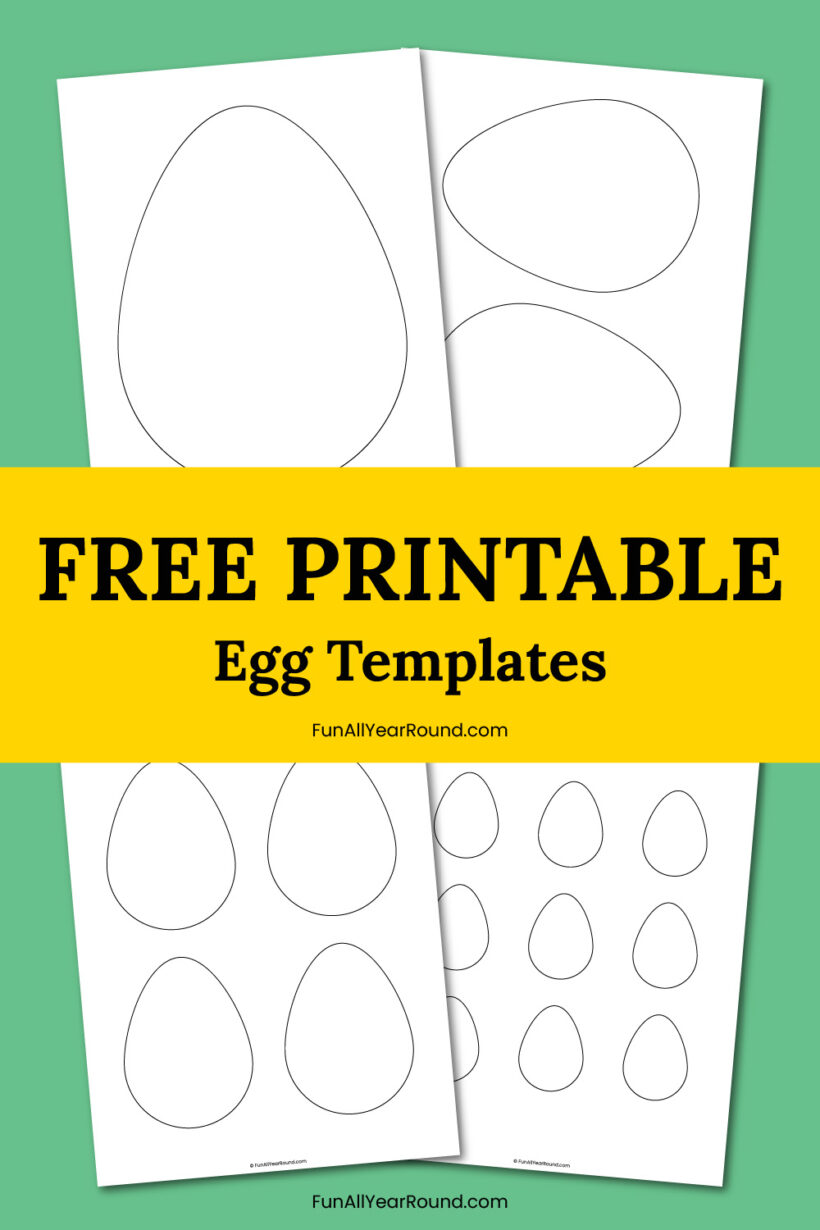 Egg template Fun All Year Round