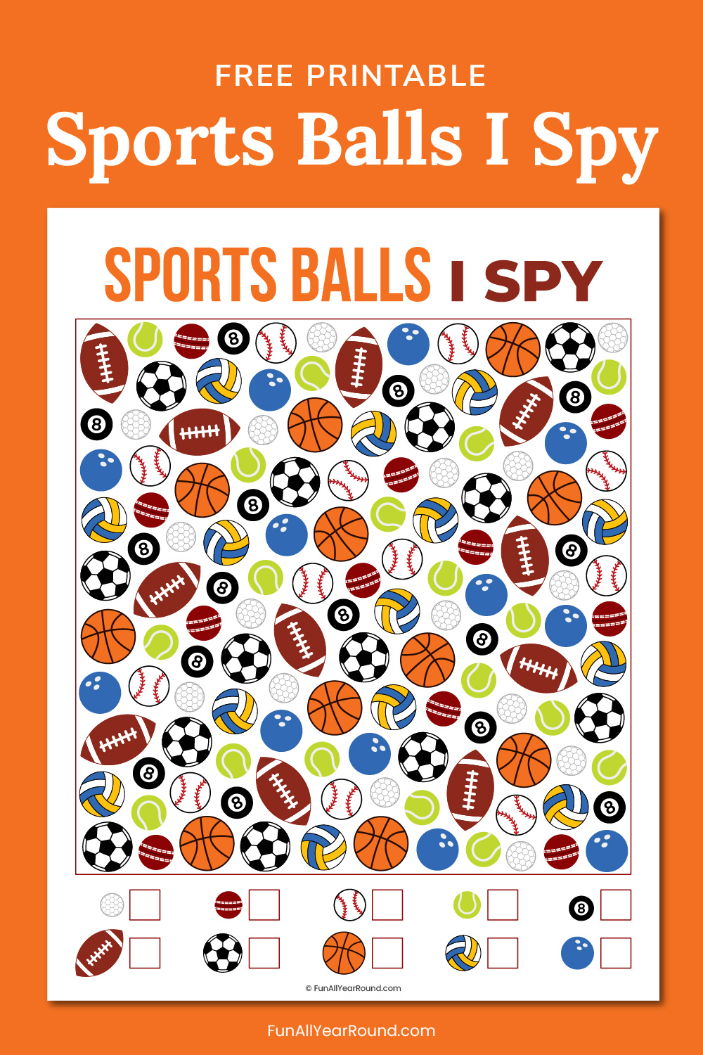 Sports balls I spy