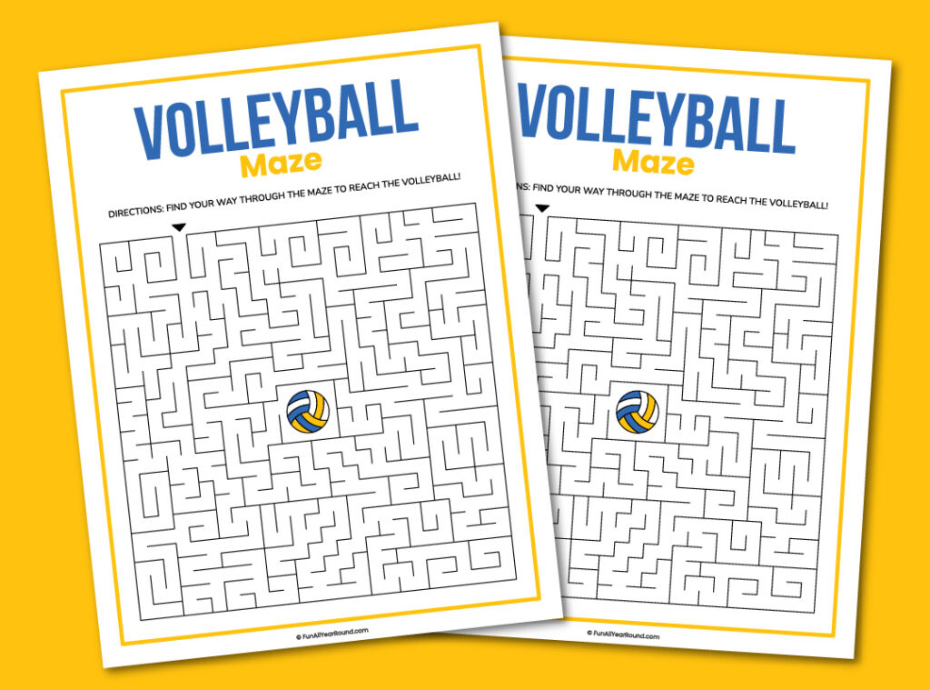 Volleyball maze - Fun All Year Round