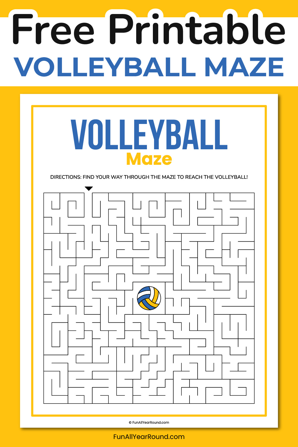 Volleyball maze