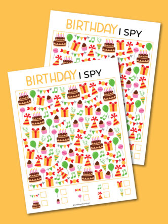 Free printable birthday I spy