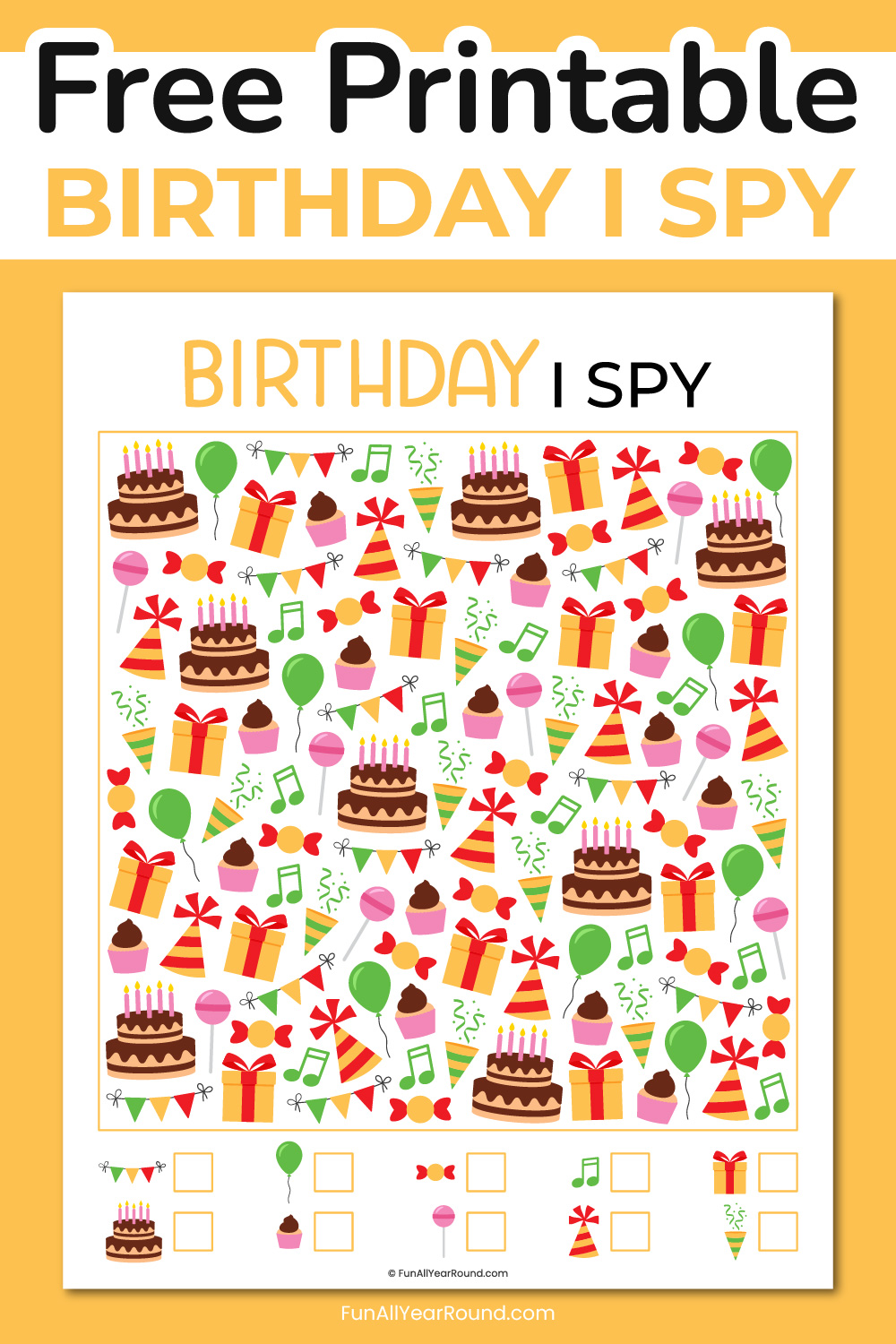 Free printable birthday I spy