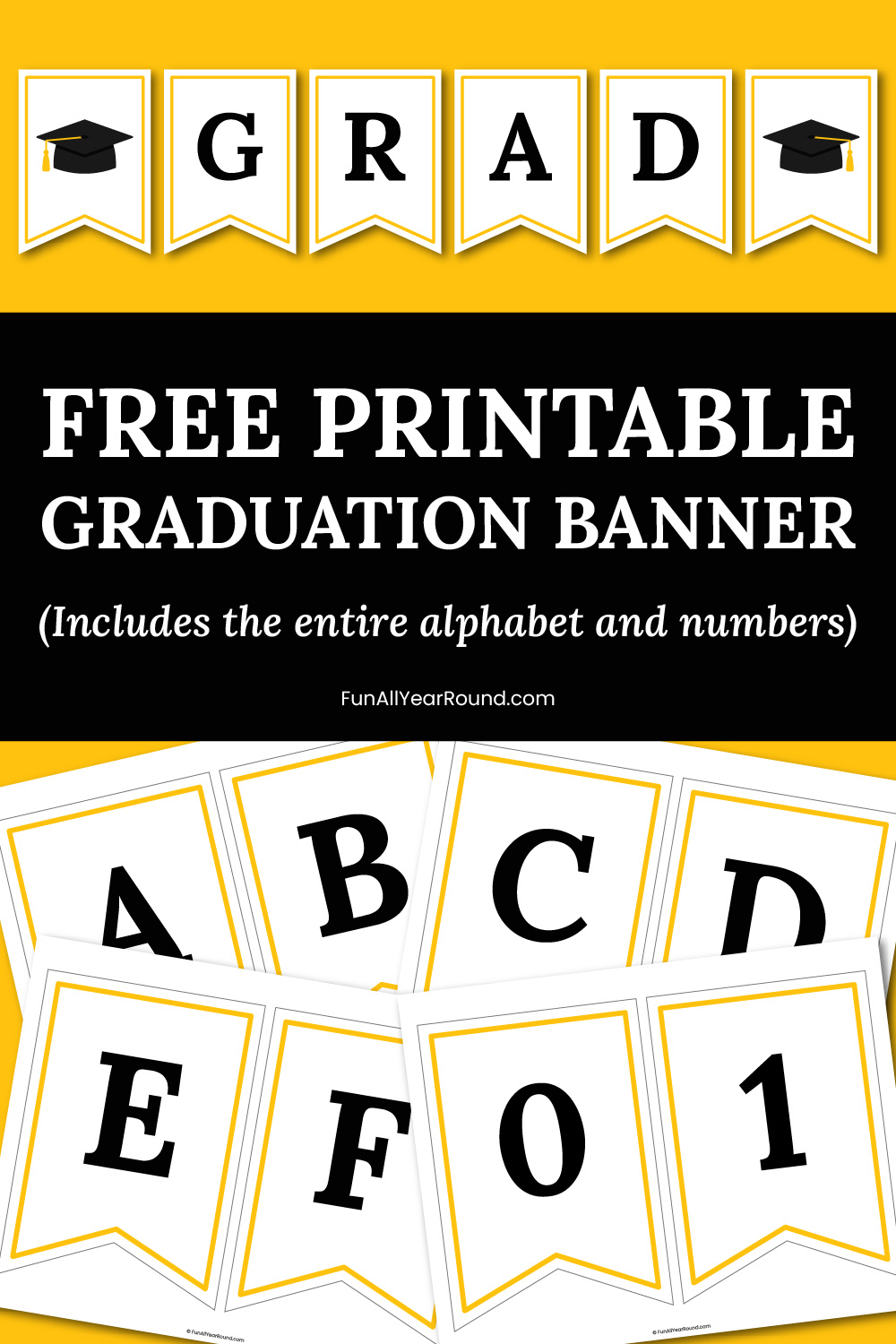 Printable graduation banner