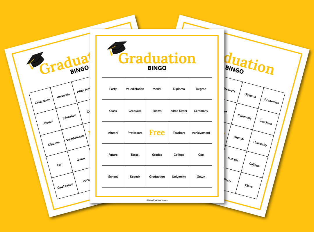 Printable graduation bingo