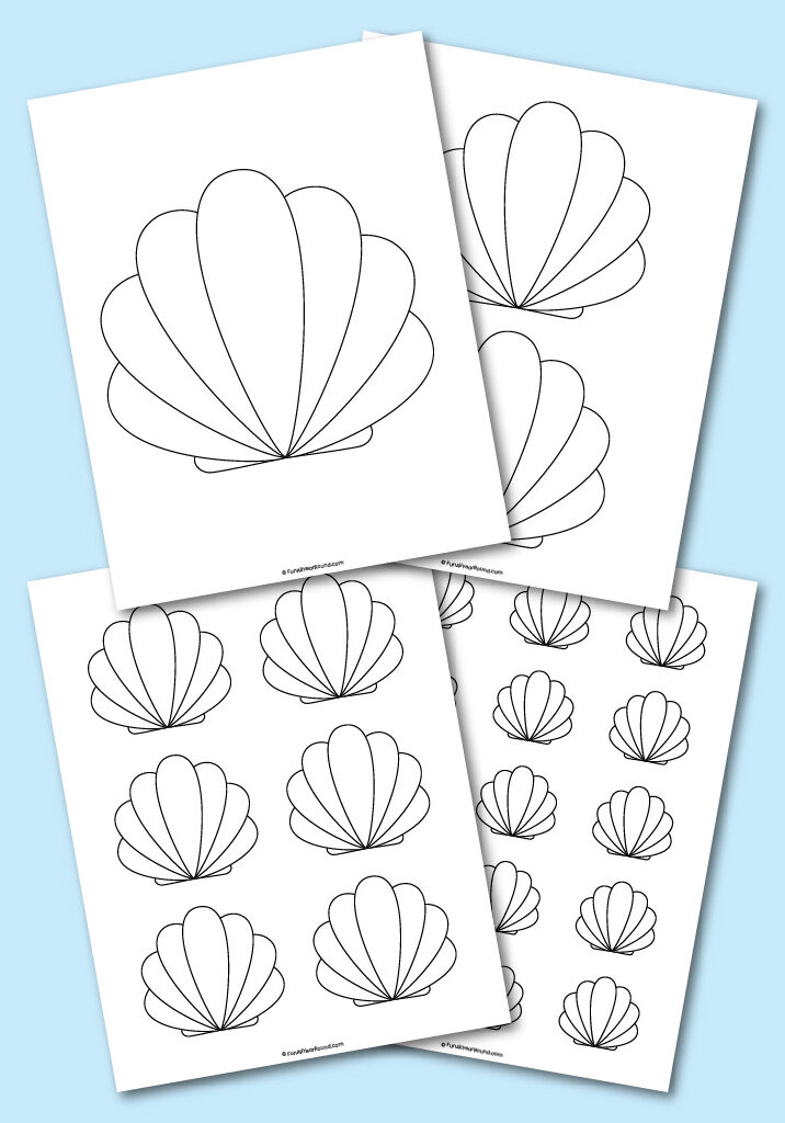 Printable seashell template