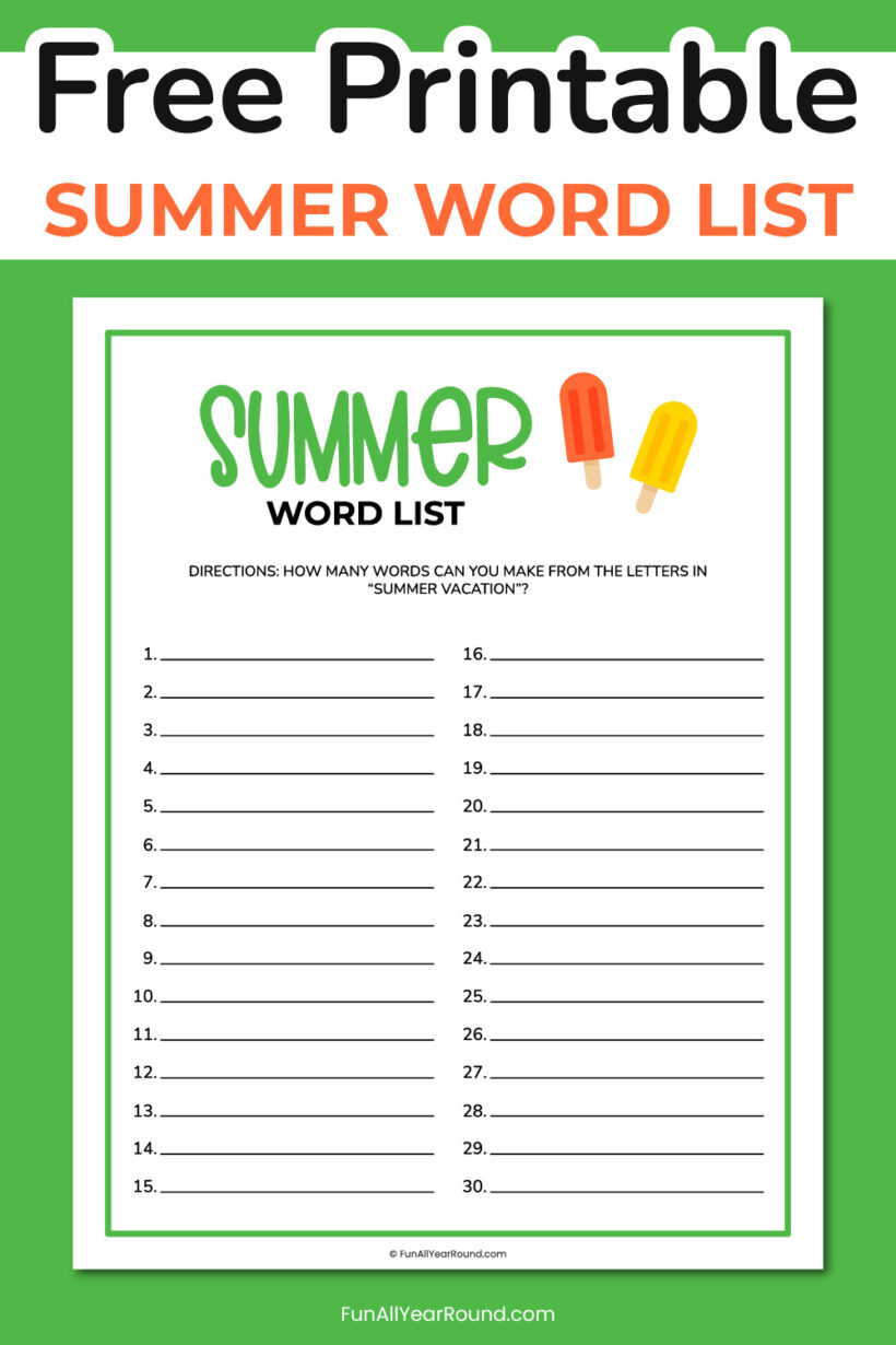 summer-word-list-fun-all-year-round