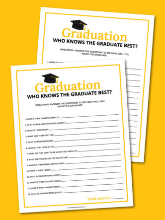 Printable who knows the graduate best