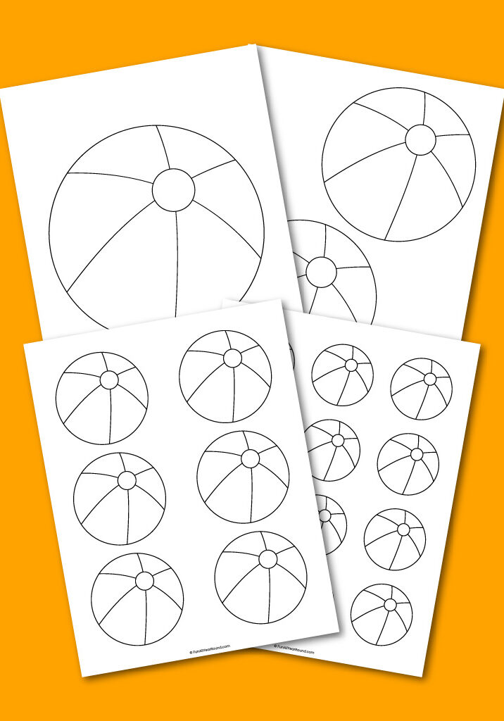 printable beach ball template