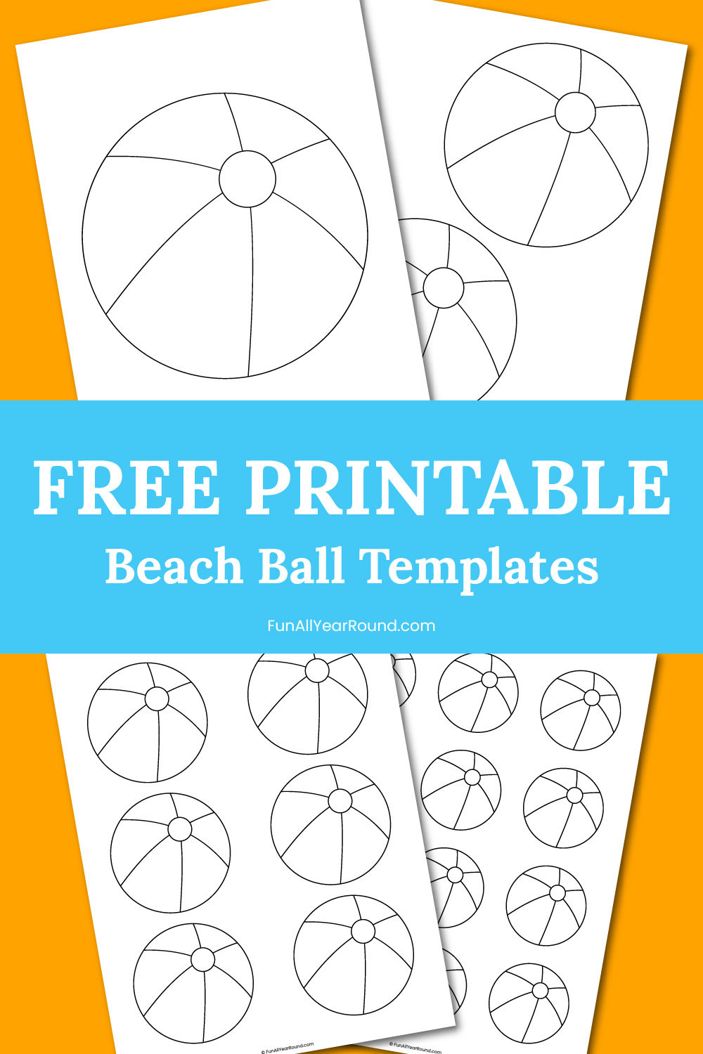 printable beach ball template