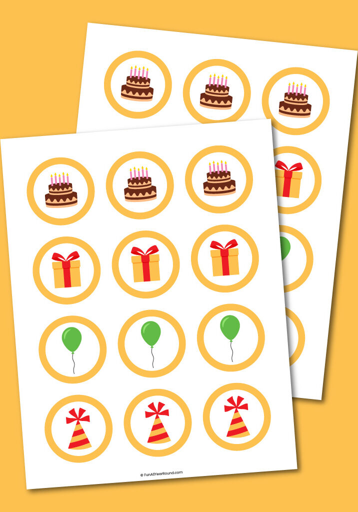 printable birthday cupcake toppers