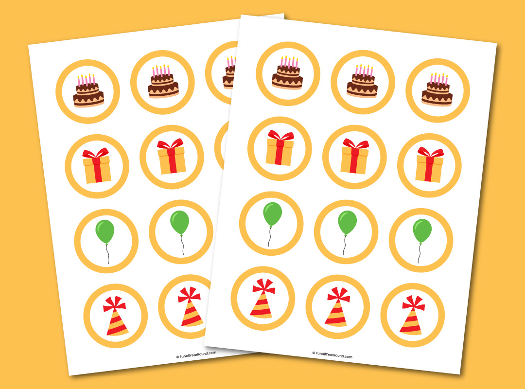 printable birthday cupcake toppers