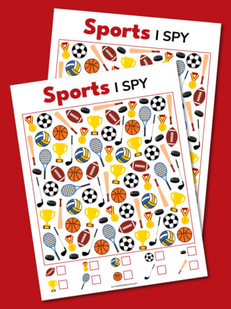 printable sports I spy