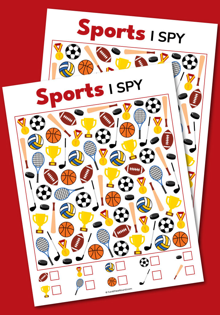 printable sports I spy