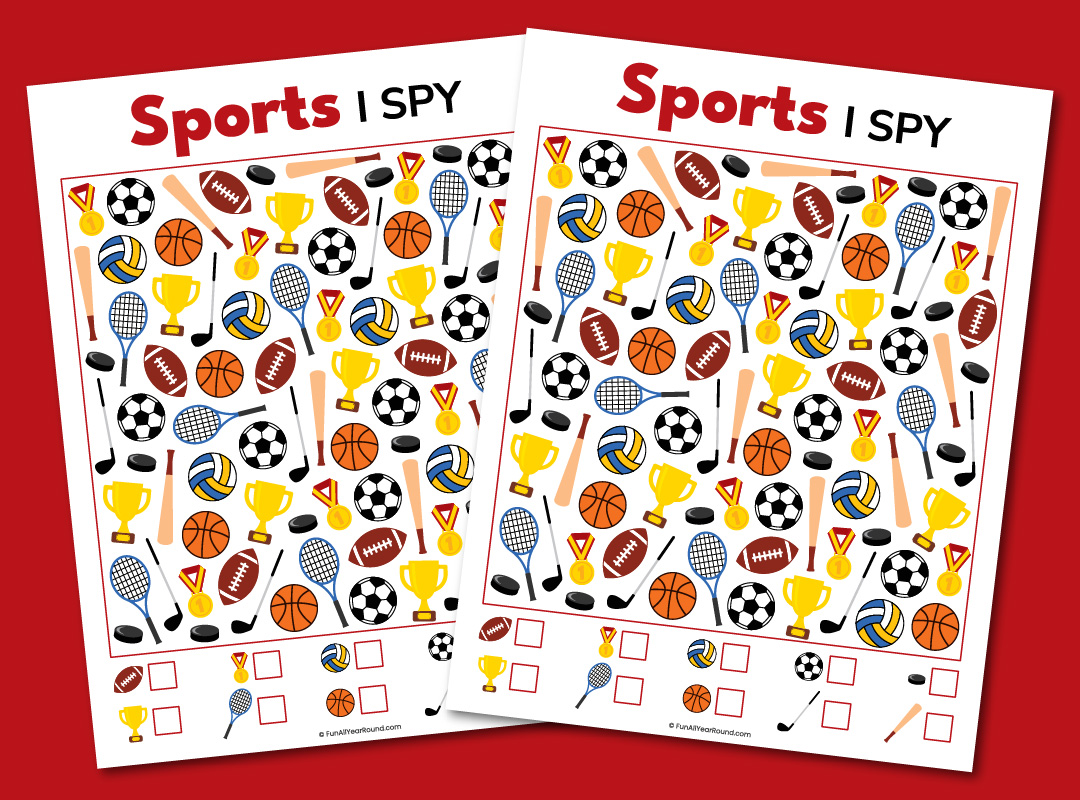 printable sports I spy