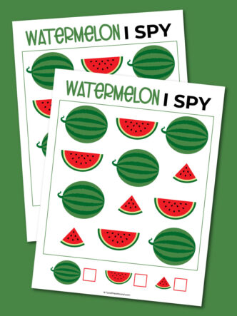 printable watermelon I spy