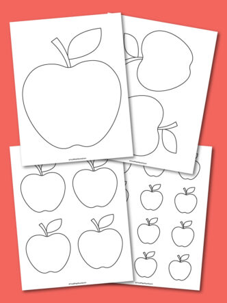 printable apple template