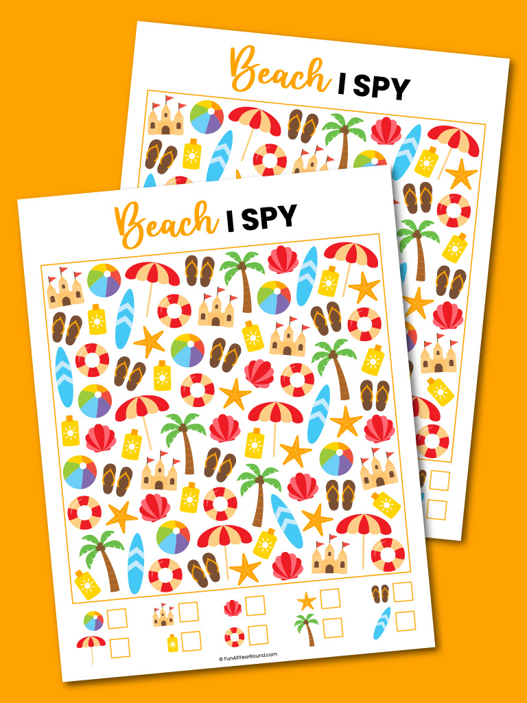 Beach I spy - Fun All Year Round