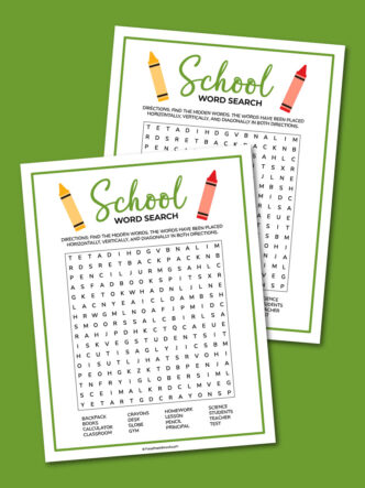 School word search