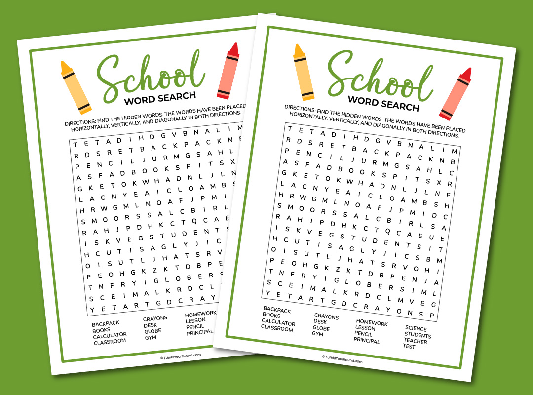 School word search