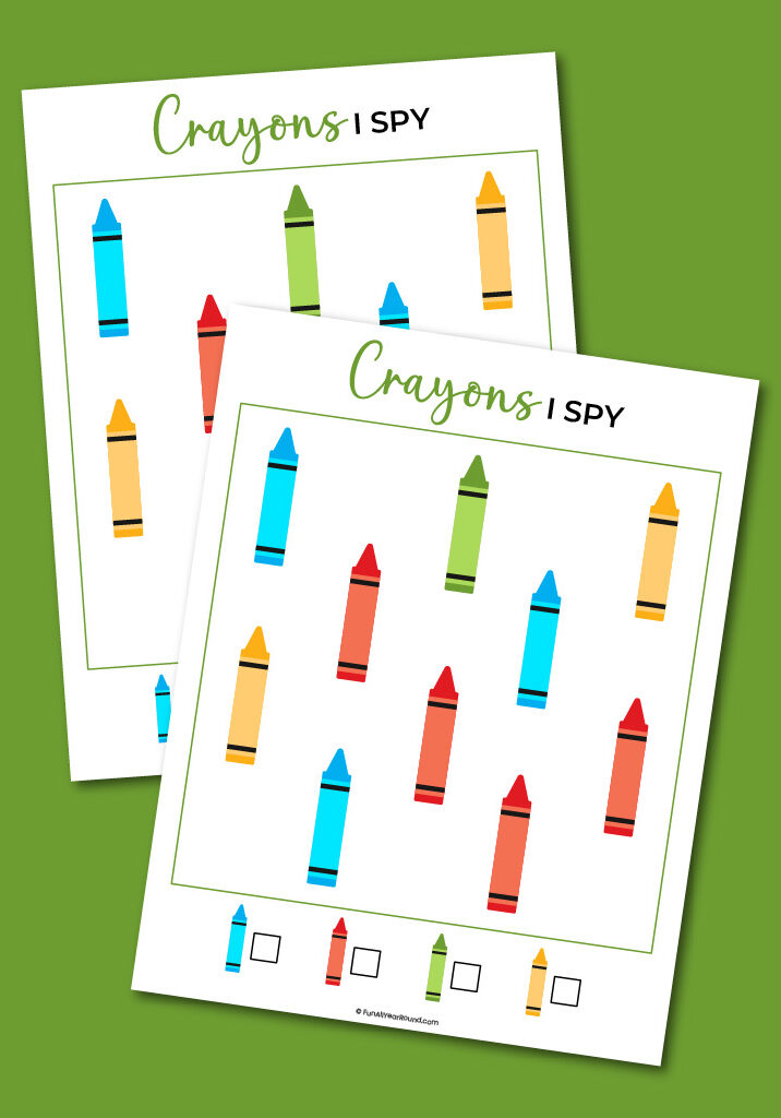 printable crayons I spy