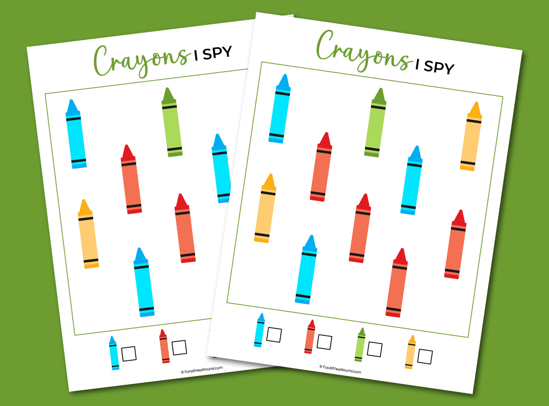 printable crayons I spy