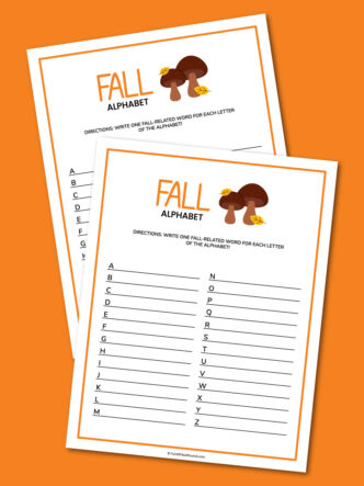 printable fall alphabet game