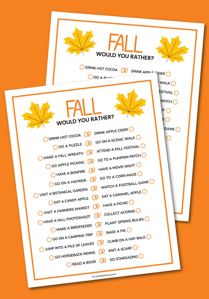 Fall would you rather