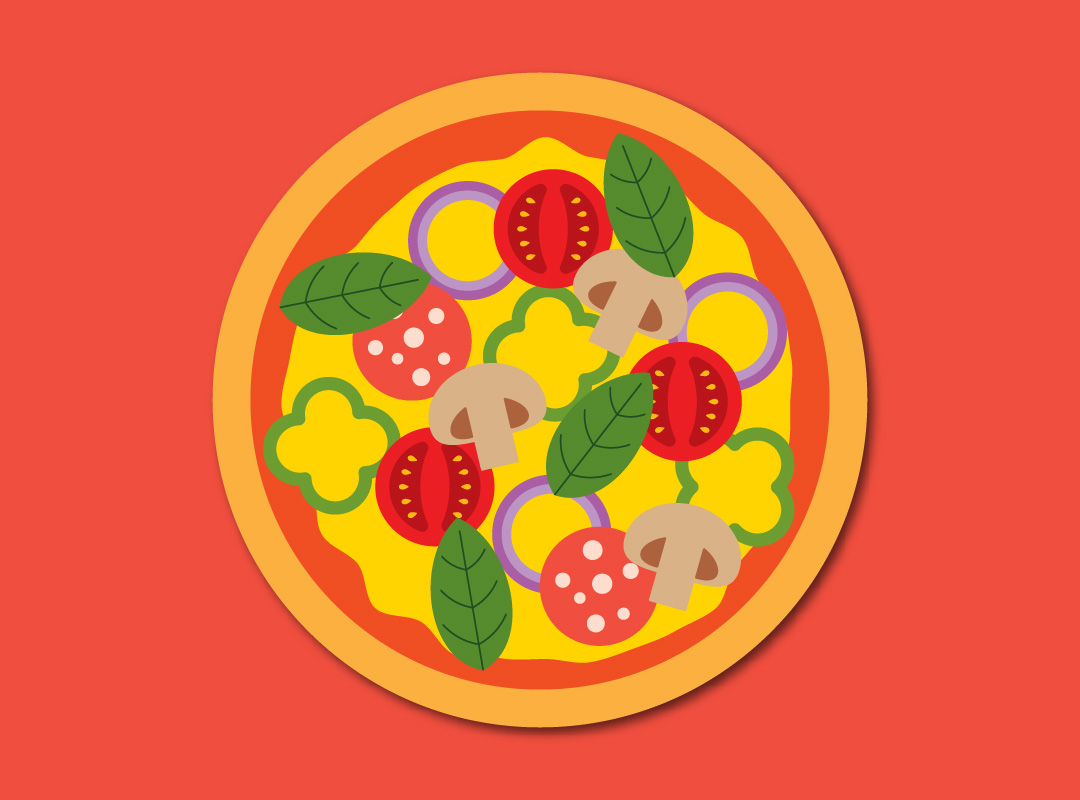 Printable build a pizza craft