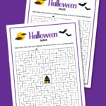 printable Halloween maze