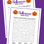 printable Halloween word search