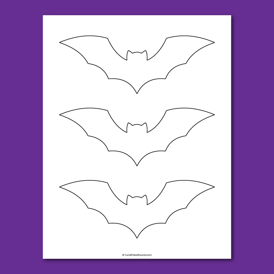 printable bat template