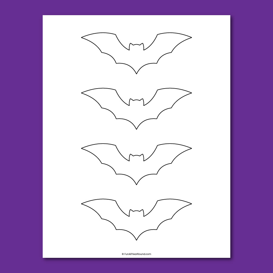 printable bat template