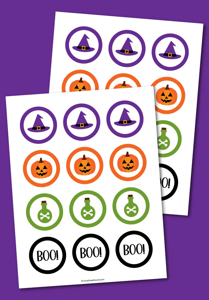 Halloween cupcake toppers