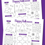 printable Halloween placemat