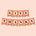 Give Thanks printable banner